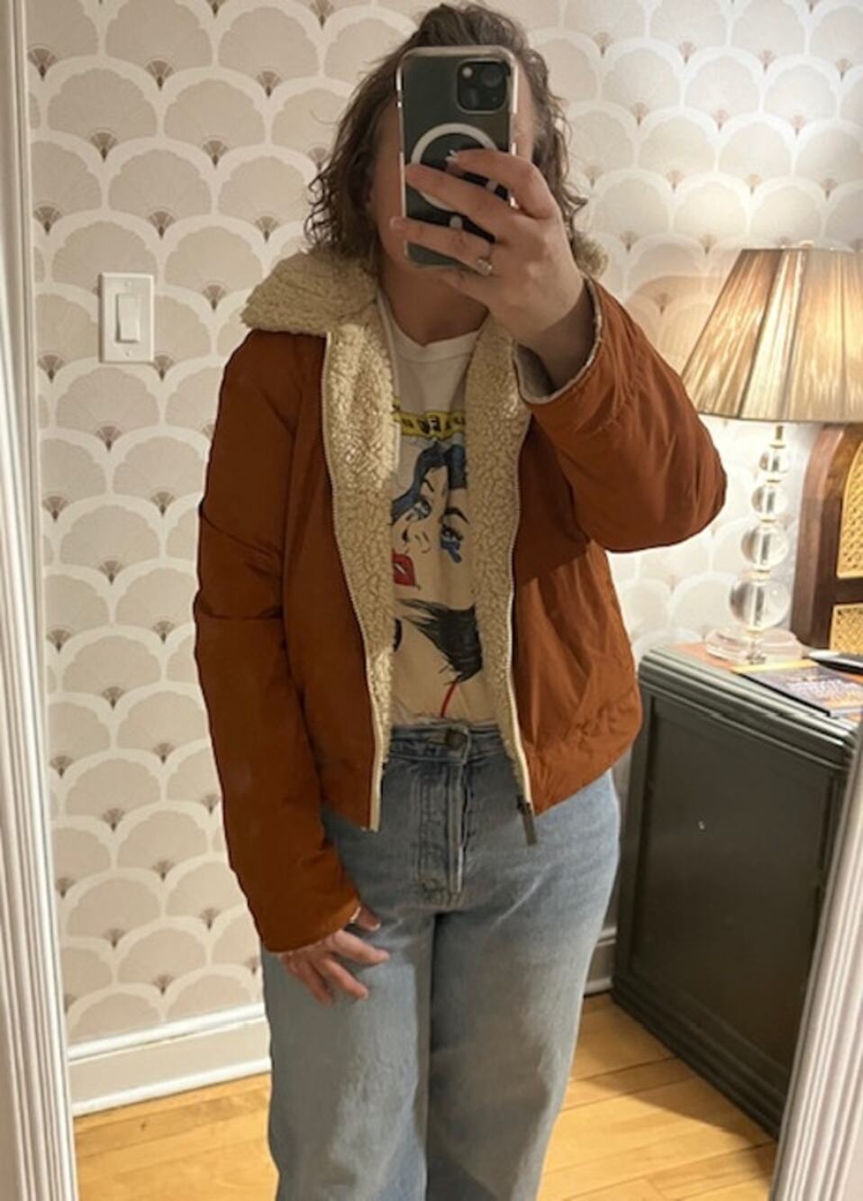 Upwest - Sherpa Lined Pumpkin Jacket - Small